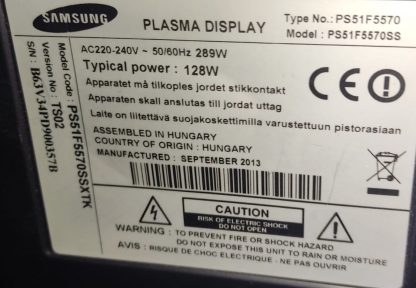 BN44-00600A PSPF361503A SAMSUNG PS51F5570SS POWER BOARD - Görsel 5