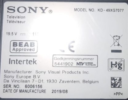 SONY KD-49XF8577 SEHPA AYAĞI - Görsel 7