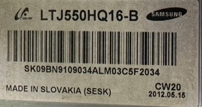LTJ550HQ16-B BN9109034A SAMSUNG UE55ES8000SXTK PLEKSİ