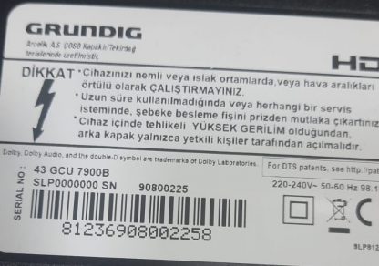 Arçelik_43_Clarity_2X8_1313FCA_8S1P REV.V4 CS-MCPCB-150 94V-0 GRUNDIG 43GCU7900B LED BAR - Görsel 3