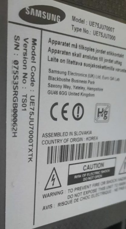 BN96-35817B BN96-35817G SAMSUNG UE55JS8500TXTK ONE CONNECT BOX - Görsel 3