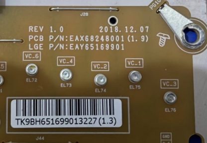 EAY65169901 EAX68248001 LG 49SM8200PLA POWER BOARD - Görsel 3