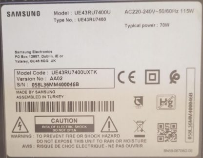 SAMSUNG UE43NU7400UX UE43NU7500UX SEHPA AYAĞI - Görsel 5
