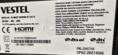 VESTEL 55UD9400 55 SEHPA AYAĞI - Görsel 8