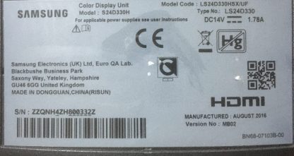 LB24020V1_00 SAMSUNG LS24D330HSX/UF LED BAR - Görsel 3