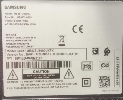 SAMSUNG UE43TU7000U SEHPA AYAĞI - Görsel 7