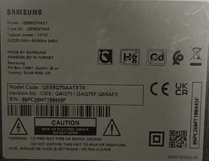 SAMSUNG QE65Q70AATXTK SEHPA AYAĞI - Görsel 8