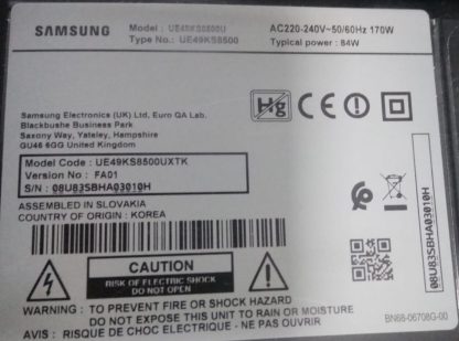 BN91-17814H SAMSUNG UE49KS8500 ONE CONNECT BOX - Görsel 3