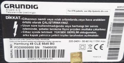 ZLP60600-AC ZNL60600-AC IC-B-HWCR49D640R ARÇELİK A49L55314B2 LED BAR - Görsel 6