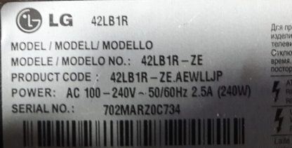 6871TPT315D KNP-3374 LG 42LB1R POWER BOARD - Görsel 2