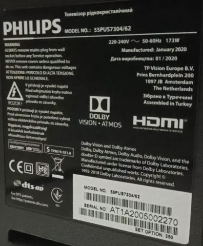 PHILIPS 55PUS7304 SEHPA AYAĞI - Görsel 3