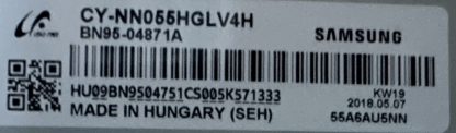 CY-NN055HGLV4H BN95-04871A SAMSUNG UE55NU7400UXTK PLEKSİ