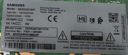 BN61-15535A SAMSUNG QE55Q8CNAT BRACKET - Görsel 5