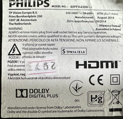 715G6353-P01-000-002H PHILIPS 42PFK6309/12 POWER BOARD - Görsel 6