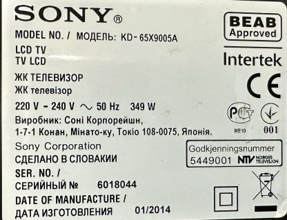 RM-ED052 R SONY KD-65X9005A KUMANDA - Görsel 3