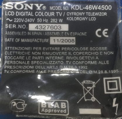 404652ASNC6LV4.5 SONY KDL-46W4500 T.CON BOARD - Görsel 3