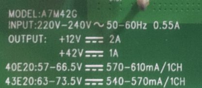 A7M42G 5800-A7M42G-0PXX GRUNDIG 40GFF6950B MAİN BOARD - Görsel 3