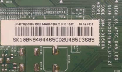 BN94-04465A BN94-04465U BN94-04465C BN94-05069B SAMSUNG UE46D5500RWXTK MAİN BOARD - Görsel 9