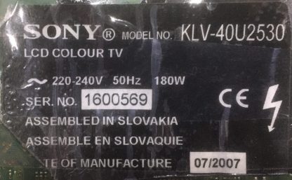 1-872-686-11 A-1242-773-A SONY KLV-40U2530 MAİN BOARD - Görsel 4