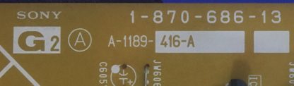 1-870-686-13 A-1189-416-A SONY KLV-40U2530 POWER BOARD - Görsel 2