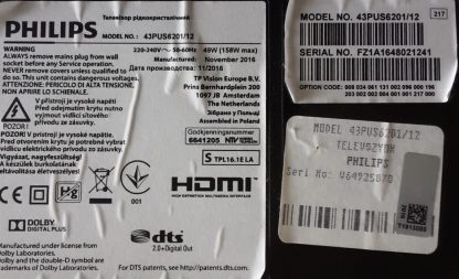 GJ-2K16-430-D512-V4 PHILIPS 43PUS6201/12 LED BAR - Görsel 2