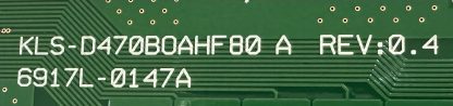 6917L-0147A KLS-D470B0AHF80 A REV:0.4 PHILPIS BDL4777XL/00 İNVERTÖR BOARD - Görsel 2