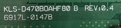 6917L-0147B KLS-D470B0AHF80 B REV:0.4 PHILPIS BDL4777XL/00 İNVERTÖR BOARD - Görsel 2