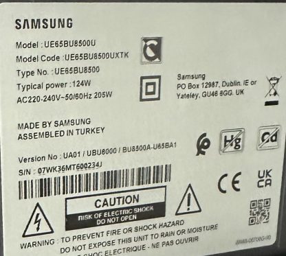 SAMSUNG UE65AU9000 BN61-17714A STAND - Görsel 5