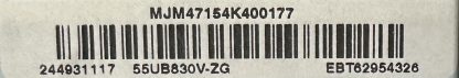 EBU62449714 EBT62954327 EBT63415607 EBT63458801 EAX66085703 LG 42UB820V MAİN BOARD - Görsel 7