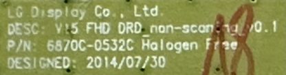 6870C-0532C LG 49LH604V T.CON BOARD - Görsel 2