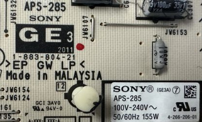 1-883-804-21 4-266-206-01 SONY KDL-40EX520 POWER BOARD - Görsel 2