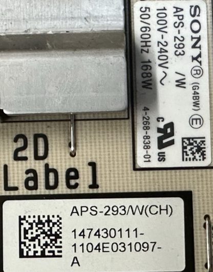 APS-293(CH) 1-883-924-12 SONY KDL-40NX720 POWER BOARD - Görsel 3