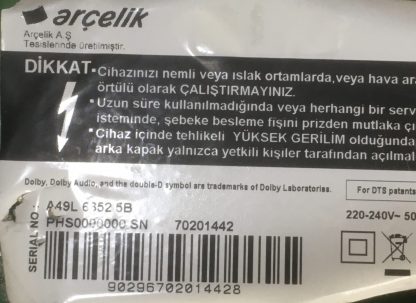 ZG7190R-7 V-0 N1A3ZZ ARÇELİK A49L66525B MAİN BOARD - Görsel 4