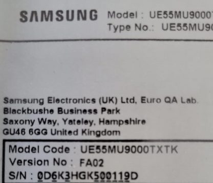 SAMSUNG UE55MU9000T SEHPA AYAĞI - Görsel 4