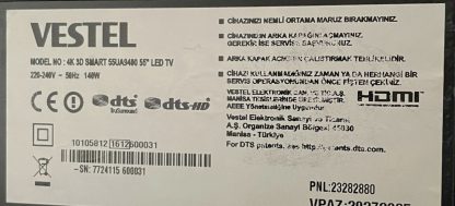 VESTEL 40FD7300 48FD7300 49UB8300 SEHPA AYAĞI - Görsel 14