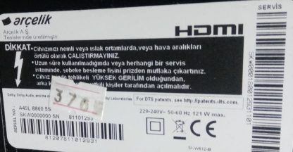 Arcelik_49_Clarity_3X5+3X4_1313FCA_R_5S1P REV.V5-B WCE60601-AB GRUNDIG 49GCU7900B LED BAR - Görsel 7