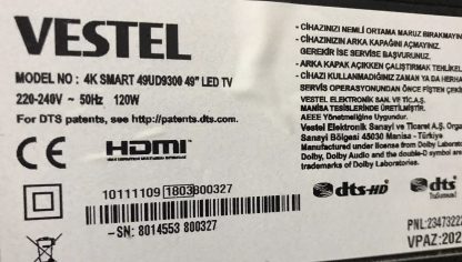 VESTEL 49UD8460 KUMANDA - Görsel 6