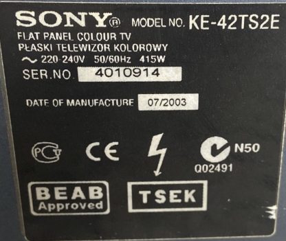 SONY KE-42TS2E SEHPA AYAĞI - Görsel 2