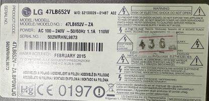 LG 48LB652V TV KABLOSU - Görsel 4
