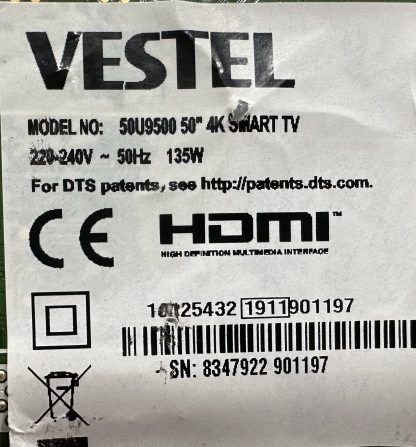 30104139 VESTEL 50U9500 4K LVDS KABLO - Görsel 4