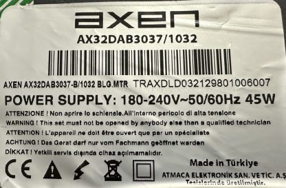 16AT030TTV1.0 AXEN AX32DAB3037 MAİN BOARD - Görsel 3
