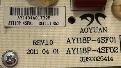 AY118P-4SF01 AY118P-4SF02 3BS0025414 SUNNY POWER BOARD - Görsel 2