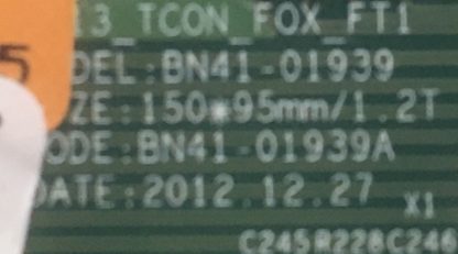 BN95-0864A BN41-01939A SAMSUNG UE55F6470SS T.CON BOARD - Görsel 3