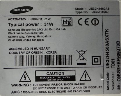 SAMSUNG UE32H4580ASXTK SEHPA AYAĞI - Görsel 2