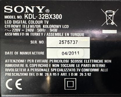 1-881-019-13 A-1738-304-C SONY KDL-40EX402 MAİN BOARD - Görsel 3