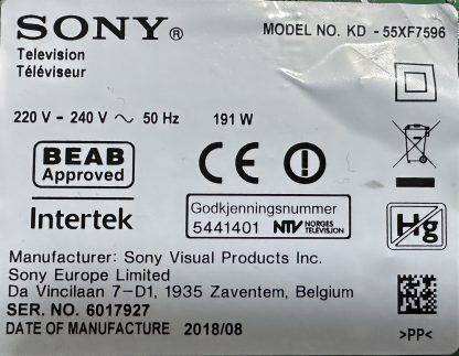 1-983-004-11 (173699311) 468612203 SONY KD-55XF7596 SENSÖR - Görsel 4