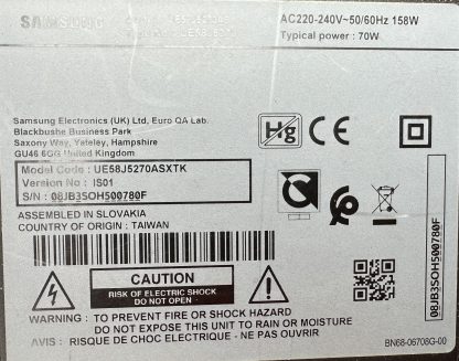 LM41-00091G LM41-00091F SAMSUNG UE58J5270AS LED BAR - Görsel 2
