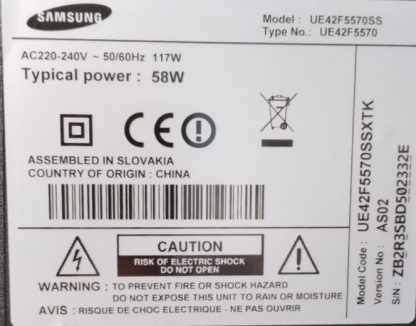 BN94-06409U BN41-01958A SAMSUNG UE32F5570SS UE42F5570SSXTK MAİN BOARD - Görsel 2