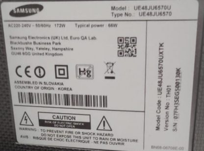 BN94-10508E BN41-02344D SAMSUNG UE48JU6570UXTK MAİN BOARD - Görsel 2
