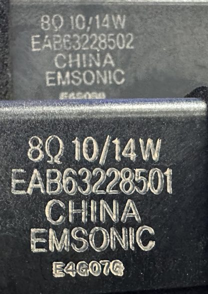 EAB63228501 EAB63228502 EN27C-6851 LG 65UB950V-ZB SPEAKER - Görsel 3